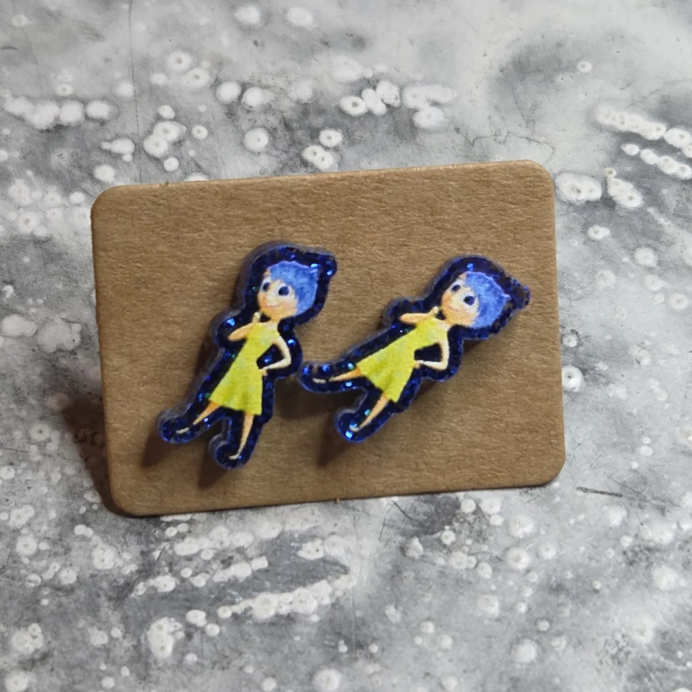 Inside OUT Character STUD Earrings Set